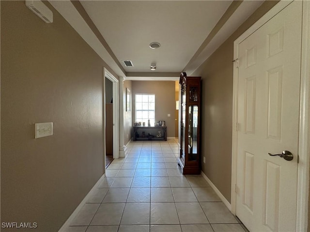 4219 Tequesta Dr, Estero, FL 33928 - hall with light tile patterned floors and baseboards