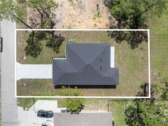 2907 55th St W, Lehigh Acres, FL 33971 - aerial view of property and surrounding area featuring property boundaries highlighted