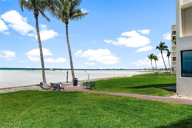 6672 Estero Blvd Unit A207, Fort Myers Beach, FL 33931 - view of green lawn with a water view