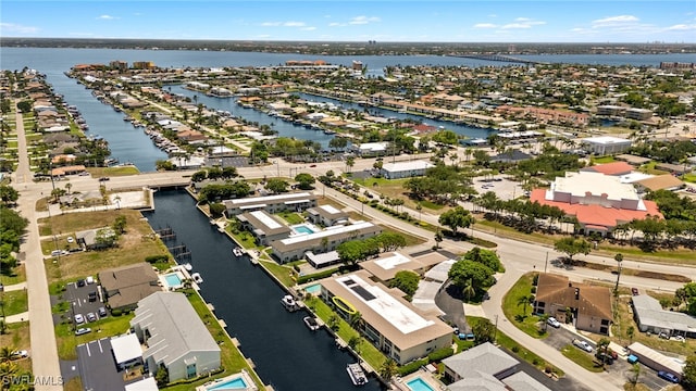 1345 SE 40th Ter Unit 2D, Cape Coral, FL 33904 - aerial view of residential area featuring a large body of water