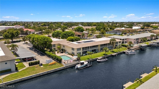 1345 SE 40th Ter Unit 2D, Cape Coral, FL 33904 - aerial view of residential area featuring a nearby body of water