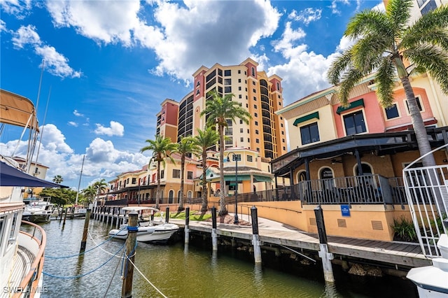 5793 Cape Harbour Dr Unit 1119, Cape Coral, FL 33914 - dock area featuring a water view