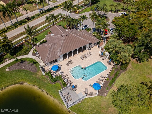 5793 Cape Harbour Dr Unit 1119, Cape Coral, FL 33914 - aerial view of property and surrounding area with a pool area