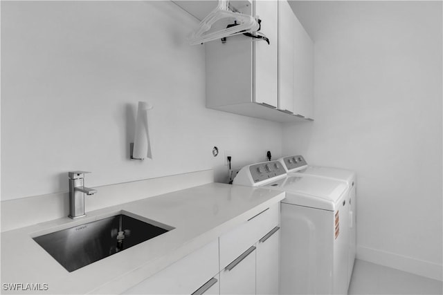 518 Avenida Primiceria, Marathon, FL 33050 - laundry room with cabinet space and independent washer and dryer