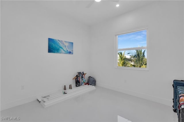 518 Avenida Primiceria, Marathon, FL 33050 - unfurnished bedroom featuring recessed lighting and a ceiling fan