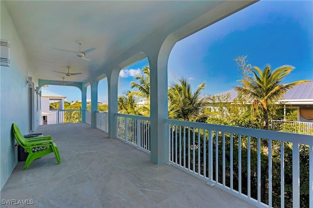 518 Avenida Primiceria, Marathon, FL 33050 - view of patio / terrace with a ceiling fan and a balcony