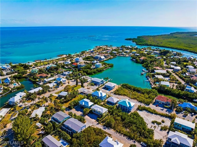 518 Avenida Primiceria, Marathon, FL 33050 - aerial perspective of suburban area featuring a large body of water
