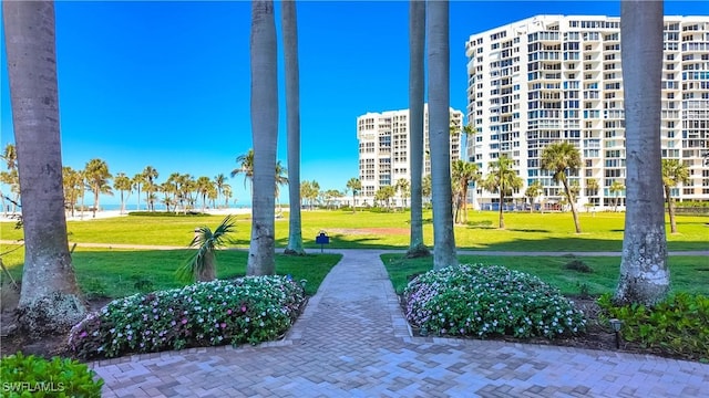 4021 Gulf Shore Blvd N Unit 1704, Naples, FL 34103 - surrounding community featuring a lawn and a water view