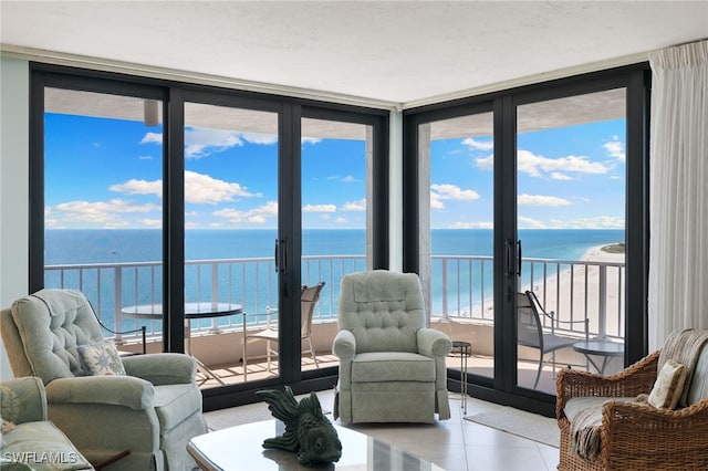 300 S Collier Blvd Unit 2304, Marco Island, FL 34145 - sunroom with a water view