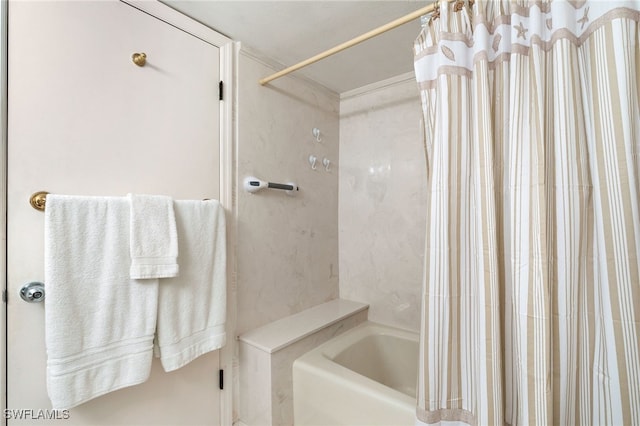 300 S Collier Blvd Unit 2304, Marco Island, FL 34145 - full bathroom featuring shower / bath combo with shower curtain