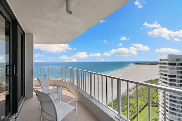 300 S Collier Blvd Unit 2304, Marco Island, FL 34145 - balcony featuring view of water and beach