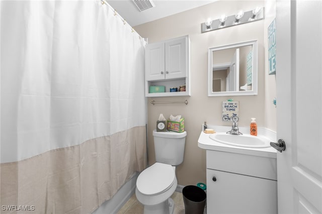 21360 Lancaster Run Unit 1514, Estero, FL 33928 - full bath with vanity, toilet, and a shower with curtain