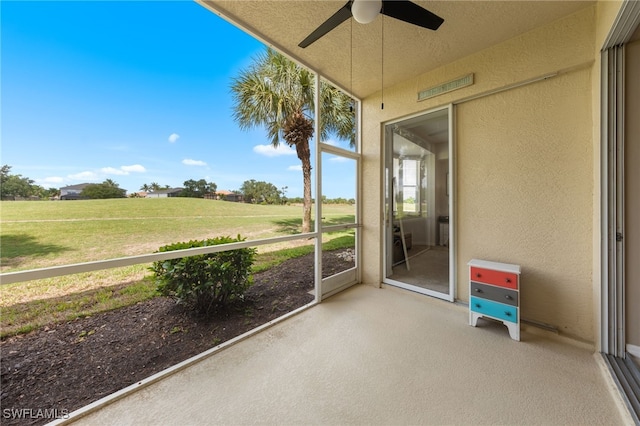 21360 Lancaster Run Unit 1514, Estero, FL 33928 - unfurnished sunroom with ceiling fan