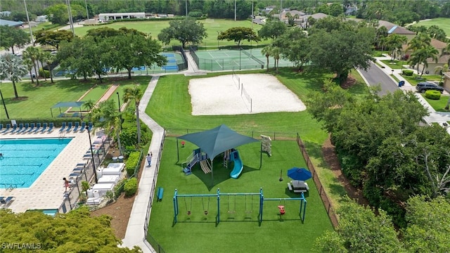 21360 Lancaster Run Unit 1514, Estero, FL 33928 - drone / aerial view of a pool