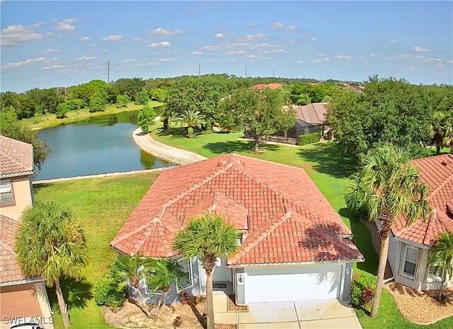 12635 Stone Tower Loop, Fort Myers, FL 33913 - view from above of property with a large body of water