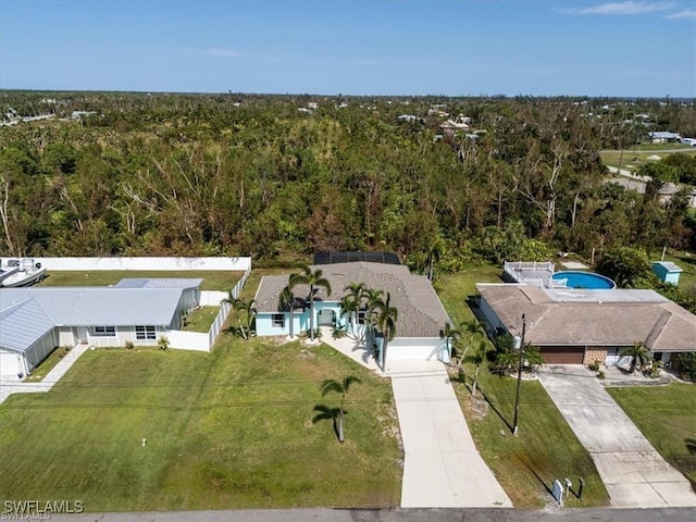 5748 Linden Ln, Bokeelia, FL 33922 - aerial view of property and surrounding area with a pool