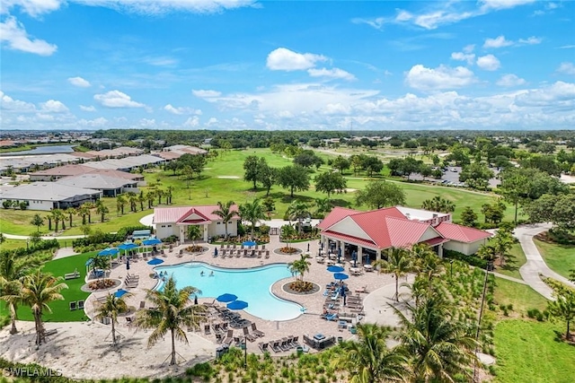 3147 Walnut Grove Ln, Alva, FL 33920 - aerial view of a pool area