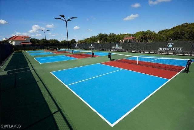 3147 Walnut Grove Ln, Alva, FL 33920 - view of tennis court featuring community basketball court