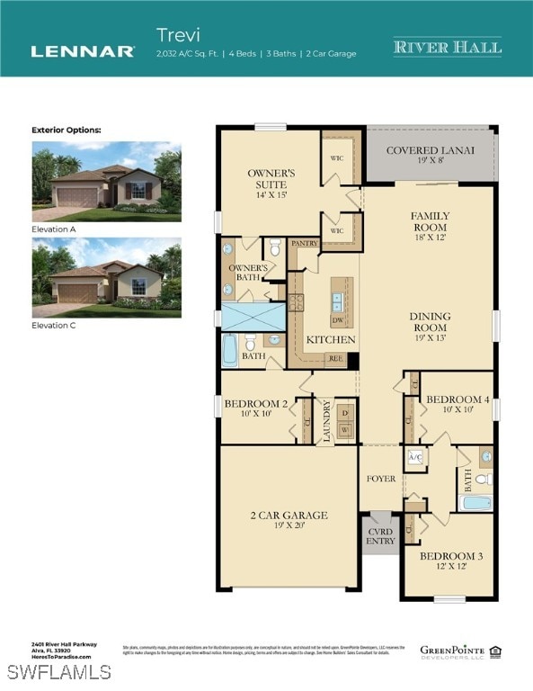 3147 Walnut Grove Ln, Alva, FL 33920 - home floor plan