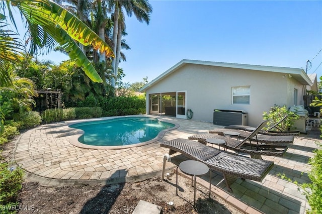 740 106th Ave N, Naples, FL 34108 - view of pool featuring a patio area and central AC