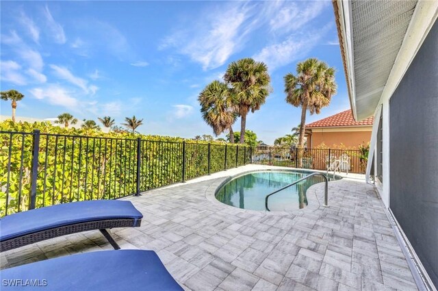 125 Donna Ct, Punta Gorda, FL 33950 - view of swimming pool with a patio and fence