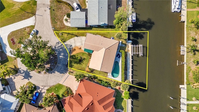 125 Donna Ct, Punta Gorda, FL 33950 - view of property location featuring property parcel outlined and a pool
