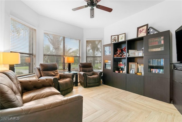10986 Longwing Dr, Fort Myers, FL 33912 - living room with ceiling fan