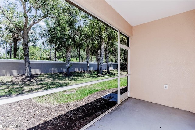 14183 Fall Creek Ct, Naples, FL 34114 - view of unfurnished sunroom