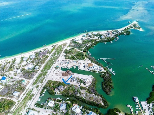 310 Pieces Of Eight, Captiva, FL 33924 - aerial overview of property's location with waterfront with a beach