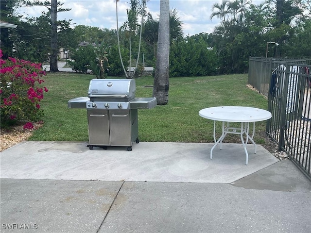 6184 Michelle Way Unit 123, Fort Myers, FL 33919 - view of patio featuring a grill