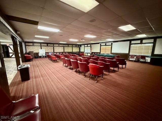 3760 Inverrary Dr Unit 1W, Lauderhill, FL 33319 - miscellaneous room with carpet floors and a drop ceiling