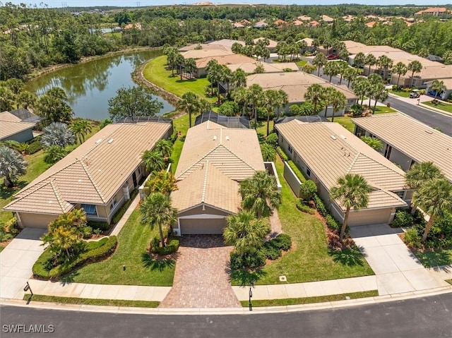 9327 Trieste Dr, Fort Myers, FL 33913 - aerial perspective of suburban area featuring a nearby body of water