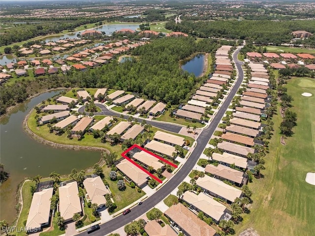 9327 Trieste Dr, Fort Myers, FL 33913 - aerial view of property and surrounding area with a large body of water and nearby suburban area