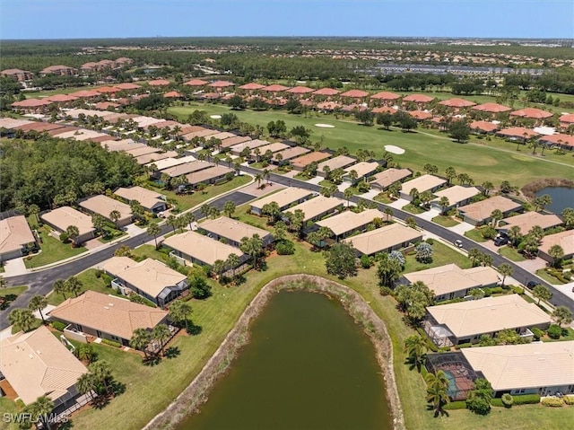 9327 Trieste Dr, Fort Myers, FL 33913 - aerial overview of property's location featuring a nearby body of water, nearby suburban area, and a golf course