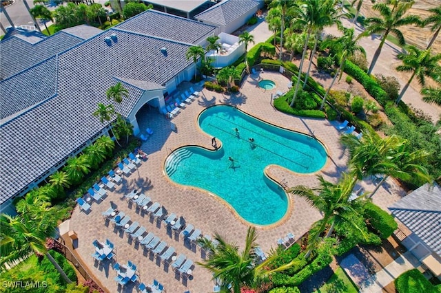 10020 Sky View Way Unit 905, Fort Myers, FL 33913 - aerial view of a pool