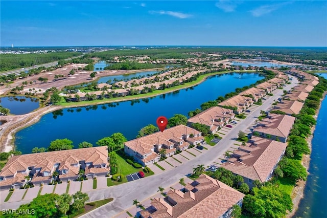 10020 Sky View Way Unit 905, Fort Myers, FL 33913 - aerial perspective of suburban area with a large body of water
