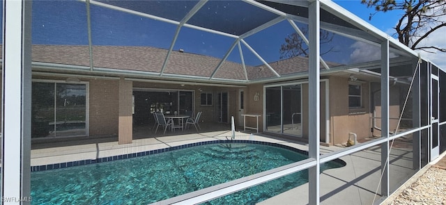 86 Pinehurst Pl, Rotonda West, FL 33947 - outdoor pool with a patio and a lanai