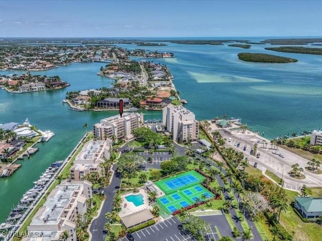 897 Collier Ct Unit 4-705, Marco Island, FL 34145 - aerial view of property's location with a large body of water