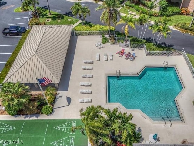 897 Collier Ct Unit 4-705, Marco Island, FL 34145 - drone / aerial view of a pool area