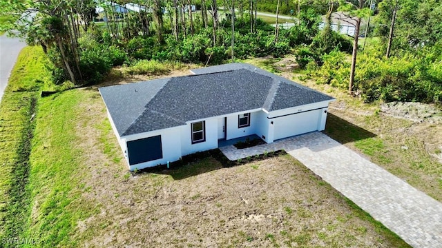 view from above of property