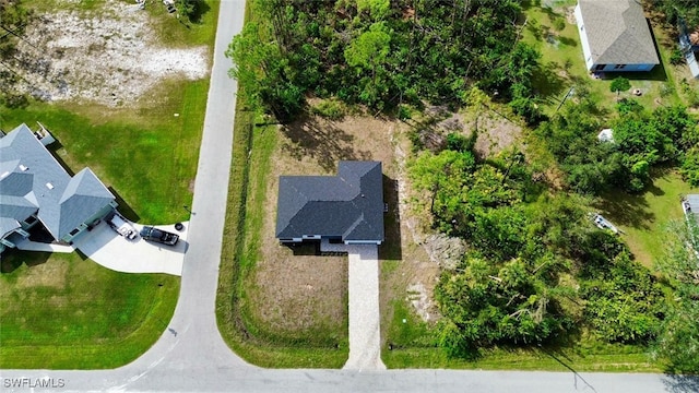 view from above of property