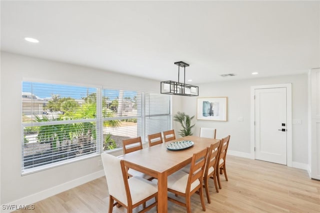 18195 Cutlass Dr, Fort Myers Beach, FL 33931 - dining space with plenty of natural light, light wood-style floors, baseboards, and recessed lighting