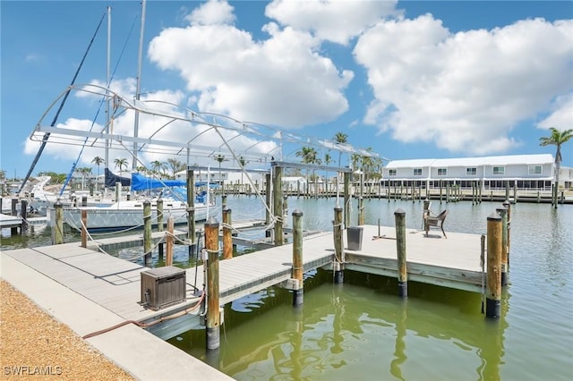 18195 Cutlass Dr, Fort Myers Beach, FL 33931 - dock with boat lift and a water view