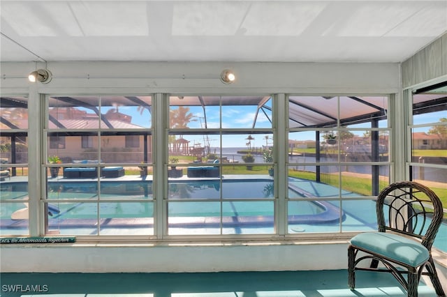250 Bangsberg Rd SE, Port Charlotte, FL 33952 - sunroom with a water view