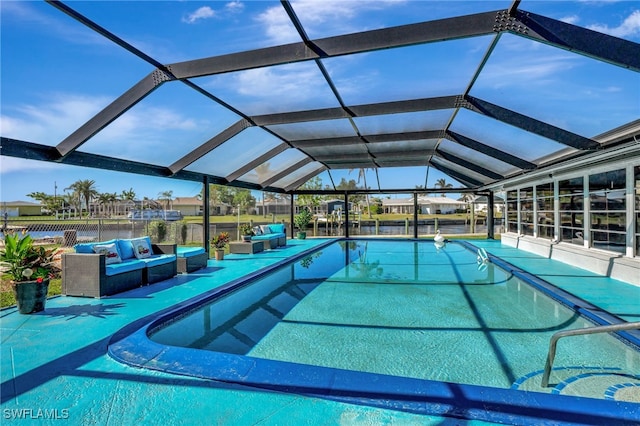 250 Bangsberg Rd SE, Port Charlotte, FL 33952 - swimming pool featuring an outdoor hangout area and a patio