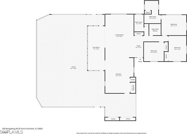 250 Bangsberg Rd SE, Port Charlotte, FL 33952 - floor plan / room layout