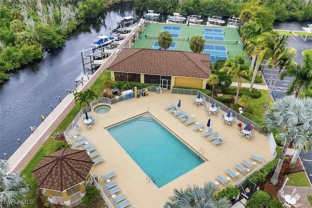 1793 Four Mile Cove Pkwy Unit 723, Cape Coral, FL 33990 - community pool featuring a water view