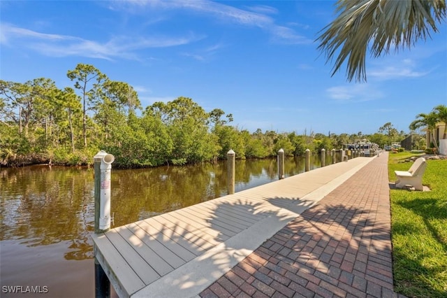 1793 Four Mile Cove Pkwy Unit 723, Cape Coral, FL 33990 - dock area featuring a water view