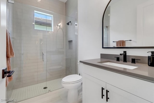 3652 Sapphire Cove Cir, Naples, FL 34114 - full bath featuring toilet, vanity, and a stall shower