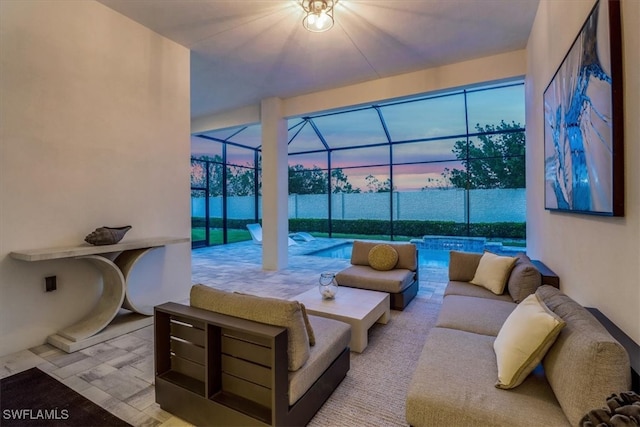 3652 Sapphire Cove Cir, Naples, FL 34114 - living room with a sunroom and plenty of natural light